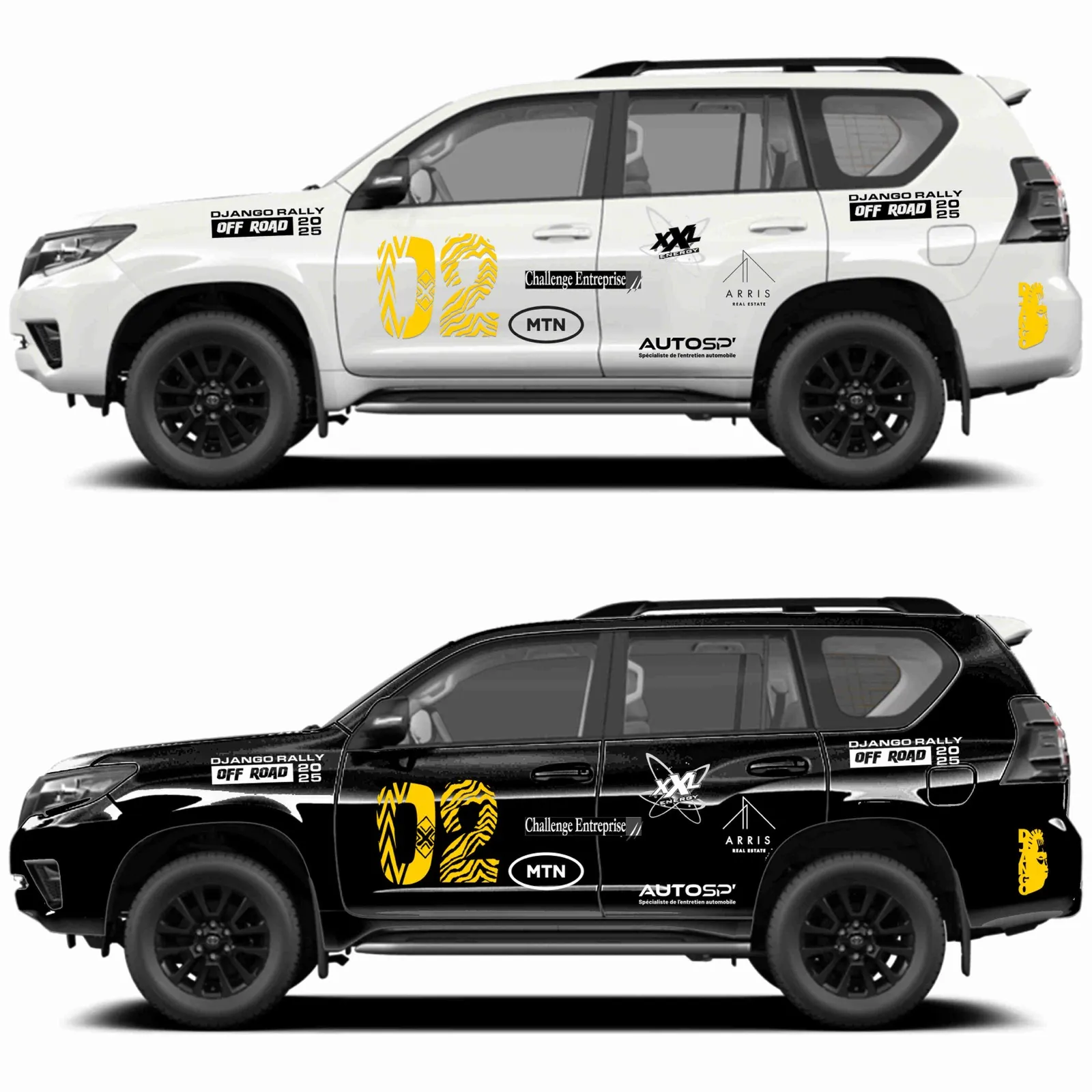 Django Rally Off Road, branding, visuel 6