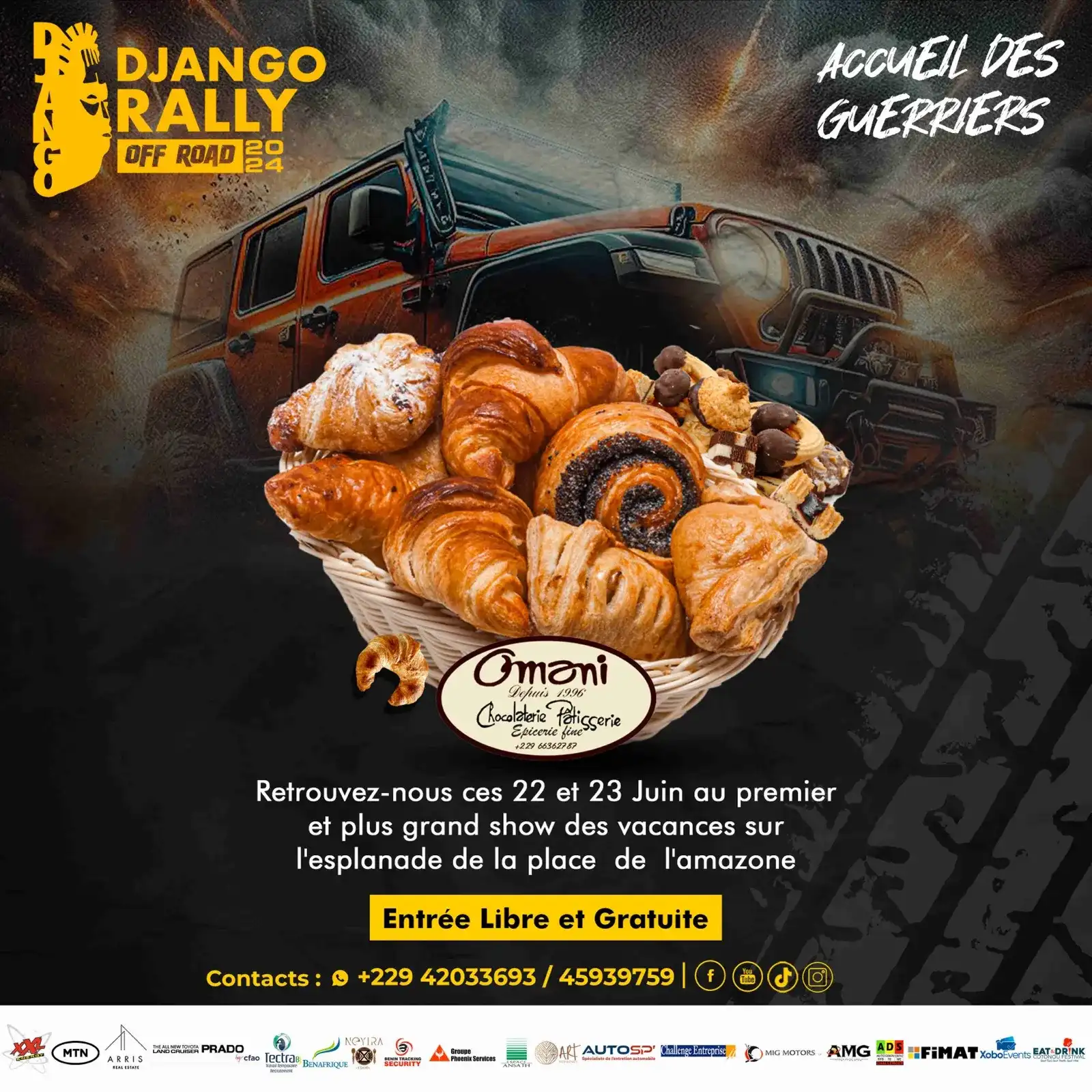 Django Rally Off Road, réseaux sociaux, visuel 2