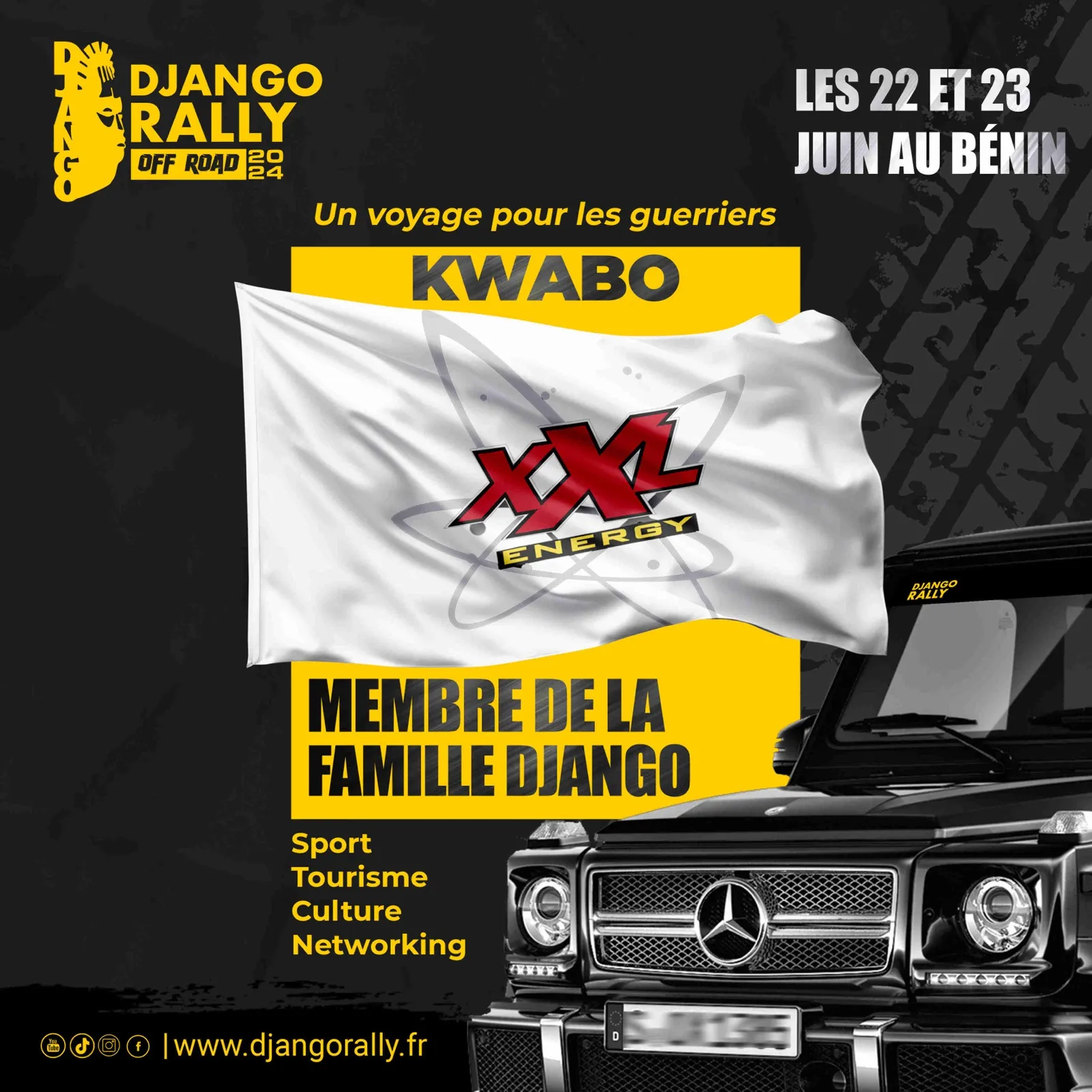 Django Rally Off Road, réseaux sociaux, visuel 4