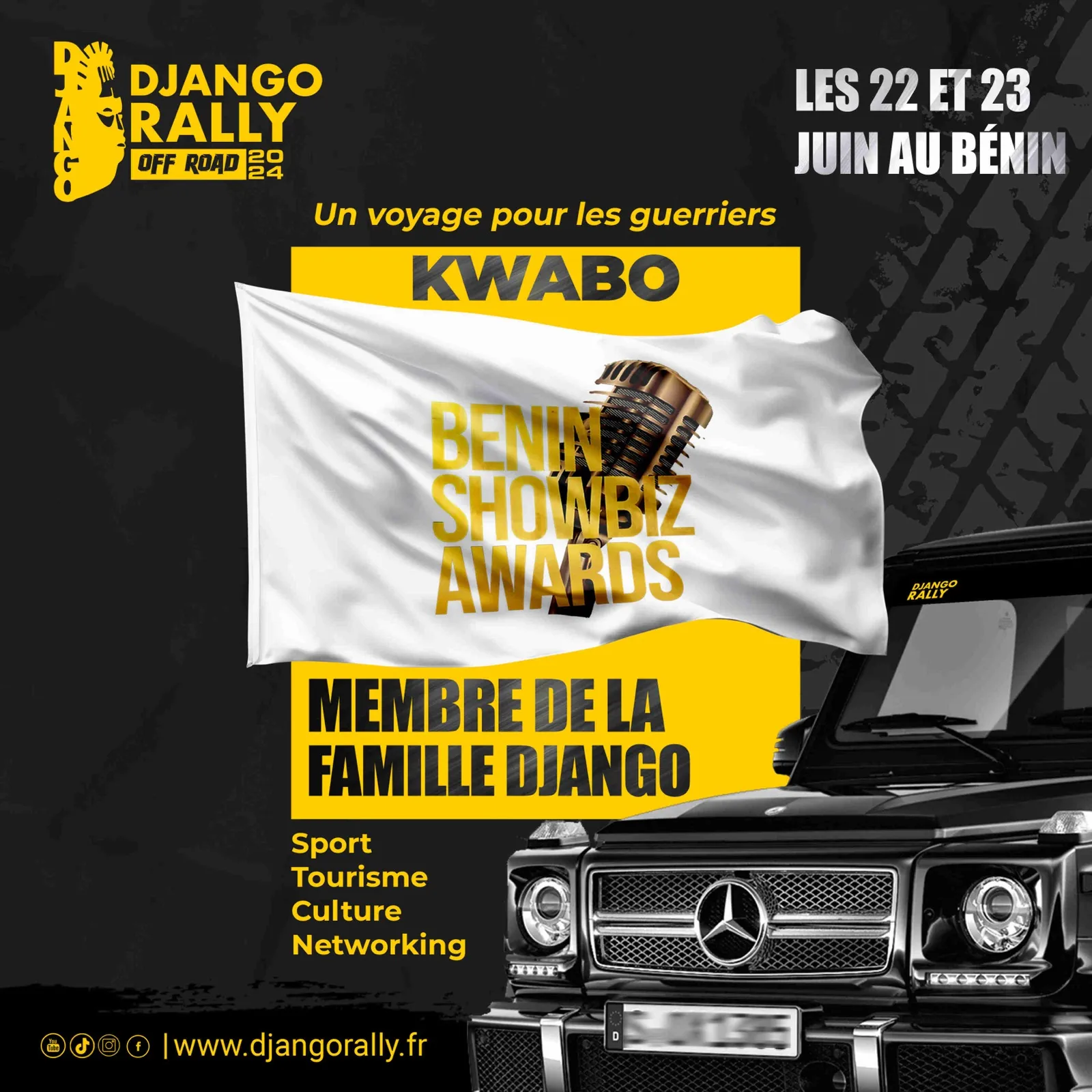 Django Rally Off Road, réseaux sociaux, visuel 8