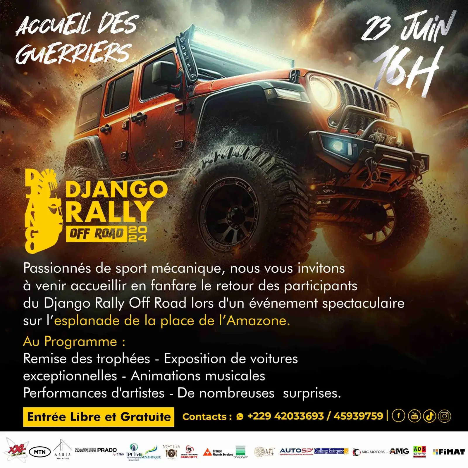 Django Rally Off Road, réseaux sociaux, visuel 19