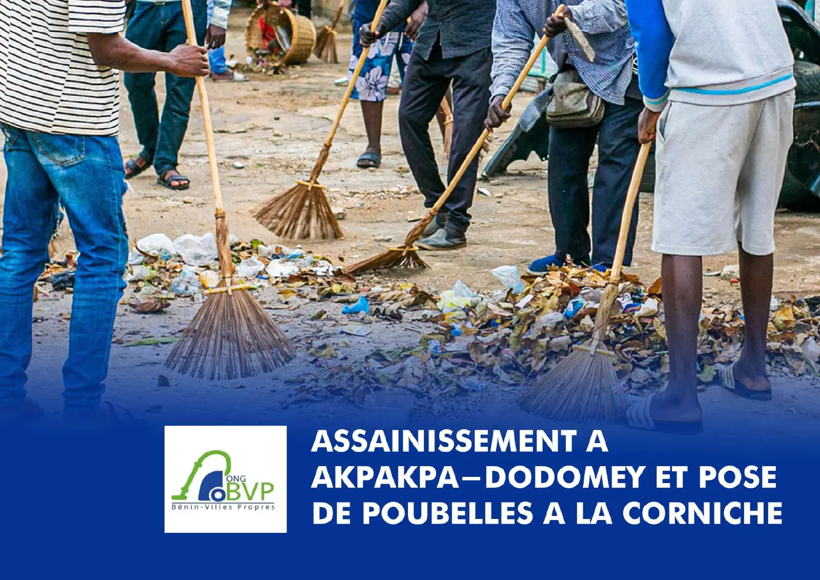 Couverture de la présentation d'un projet d'assainissement à Cotonou
