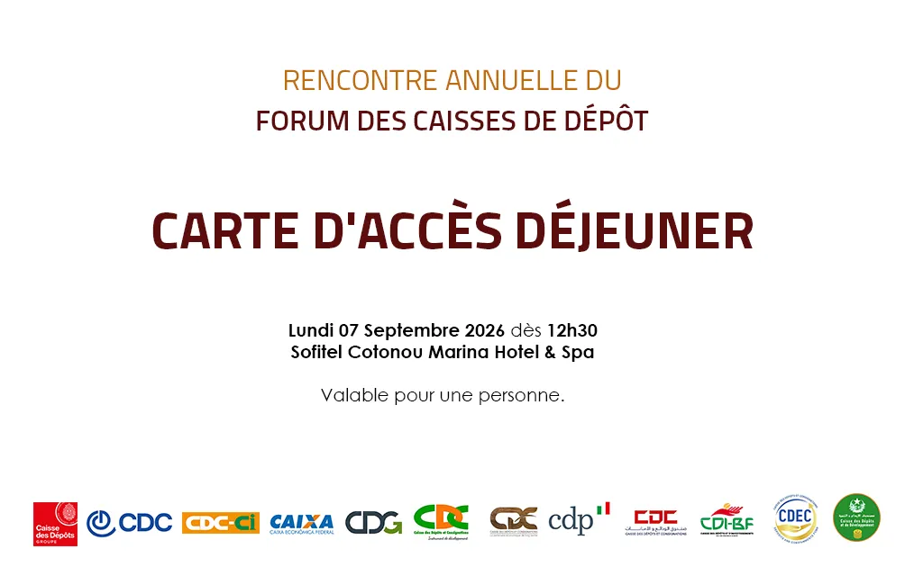 Forum des Caisses de Dépôt, accès et accréditations, visuel 1